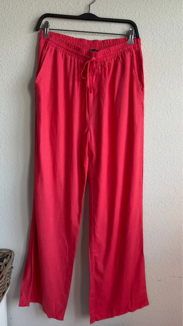 Stella Luce Red Wide Leg Pants Size Medium - Image 2