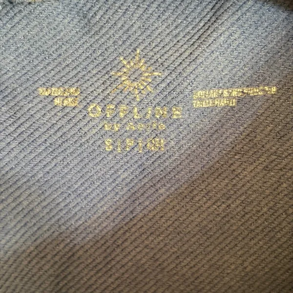 OFFLINE by Aerie Blue Ribbed Seamless High Waisted Leggings Small 0491-5128 - Image 6