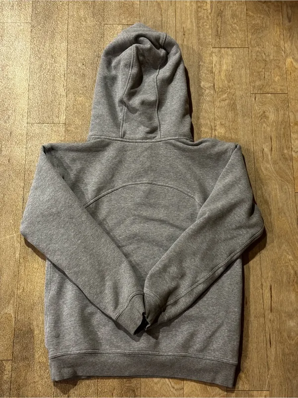 Lululemon All Yours Hoodie *Fleece Heathered Core Medium Grey Size 6 - Image 3