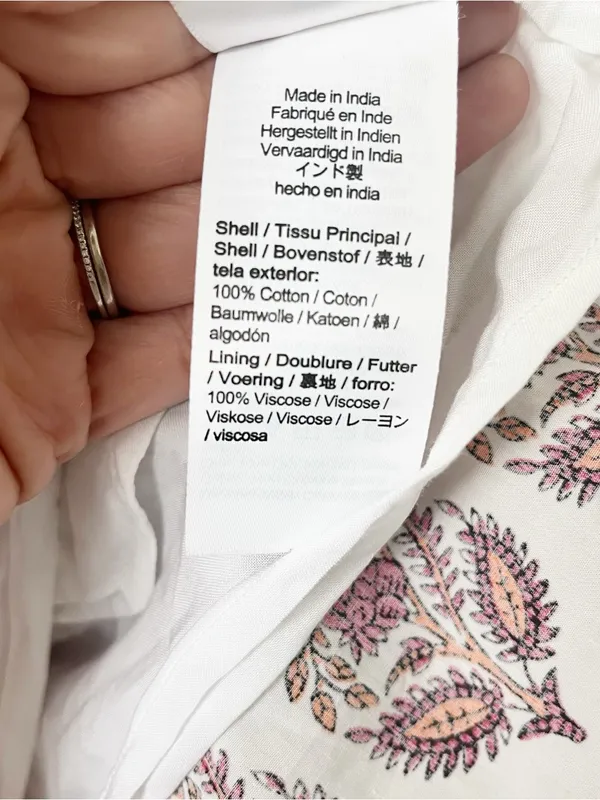 J.Crew Bouquet Block Print Cotton Poplin Cottagecore Vacation Floral Mini Dress - Image 7