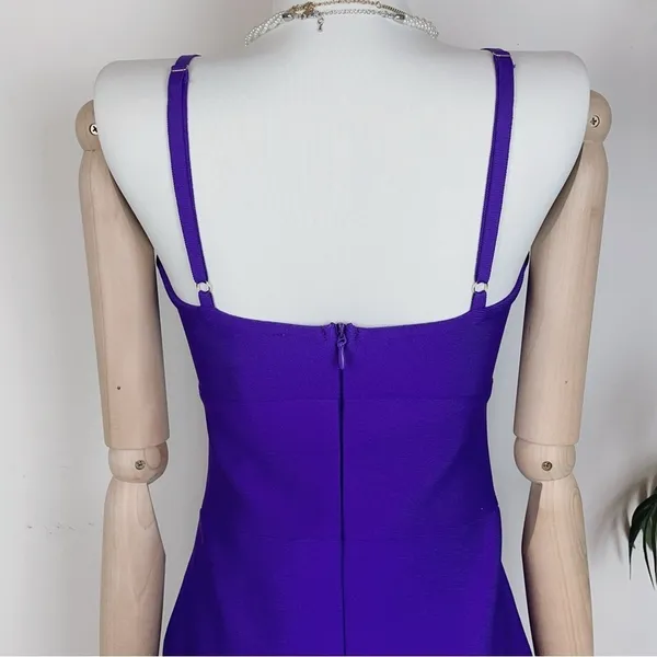 Elliatt Rosemaire Bandage Bodycon Midi Dress Purple Size Small NWT - Image 5