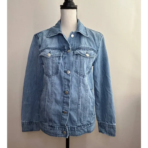 Bagatelle Lightweight Casual Denim Jacket Light Wash Women XS‎ GUC - Image 3