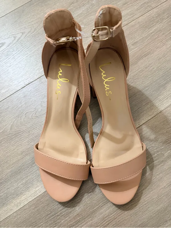Lulu's Blush Tan Harper Ankle-Strap Block Heel Sandals - Image 5
