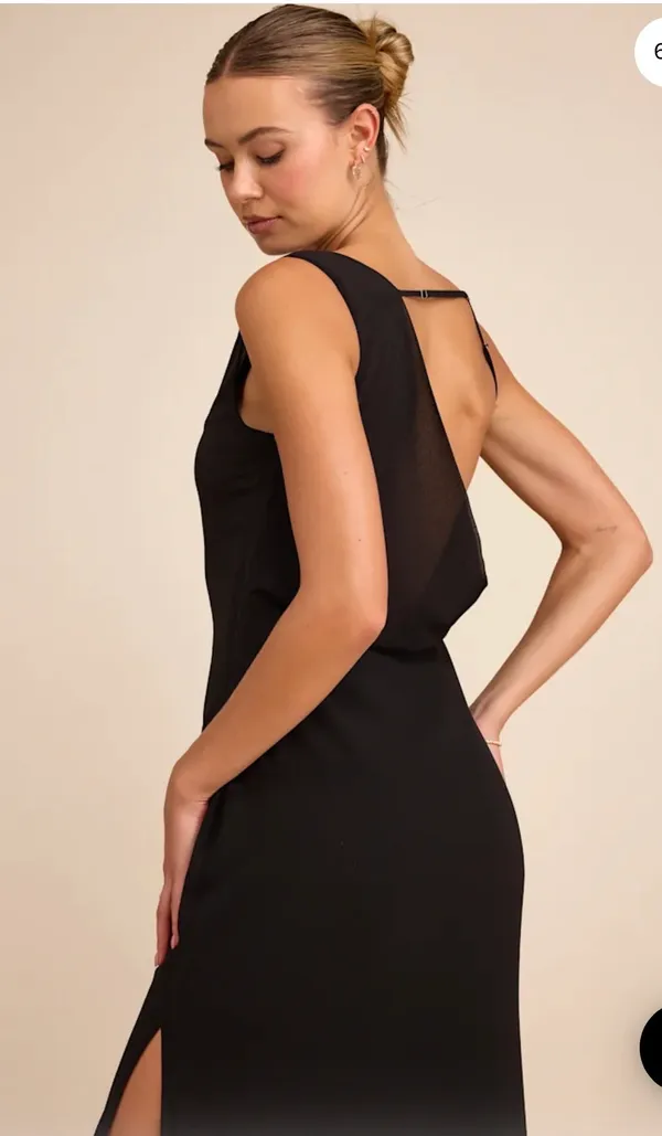 Lulus Black Maxi Dress - Image 4