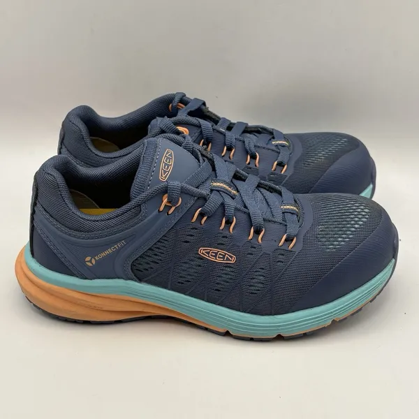 KEEN Utility Vista Energy‎ Sneakers Moonlight Blue/Cantaloupe Women's US 6 Wide - Image 4