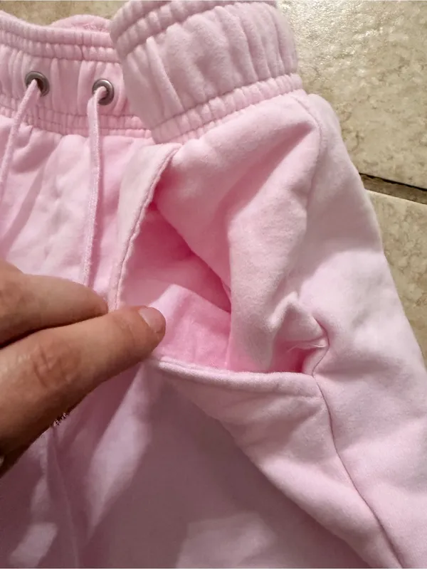 Auden Pink Fleece Lounge Shorts - Image 3