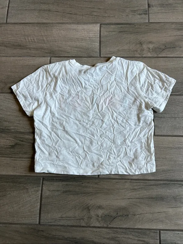 Charlie Hustle White Short Sleeve Graphic Tee with Multicolor 'Kansas City' Lettering - Image 4