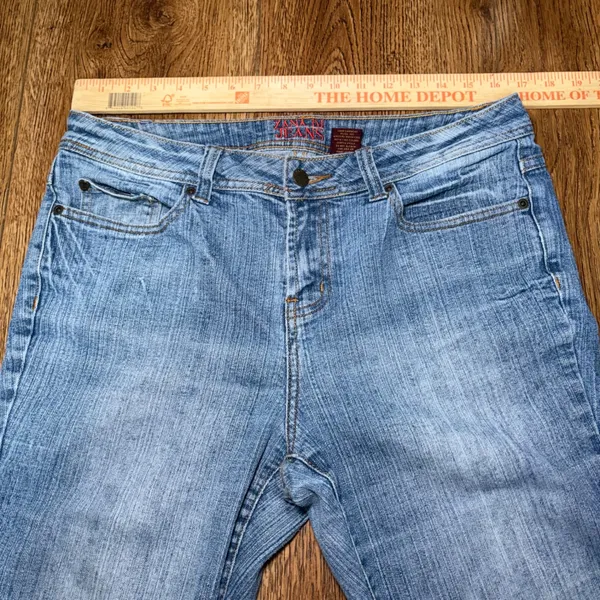 Y2k Zana Di Jeans Womens‎ 14 Blue Denim Bootcut Embroidered Studded Vintage - Image 6
