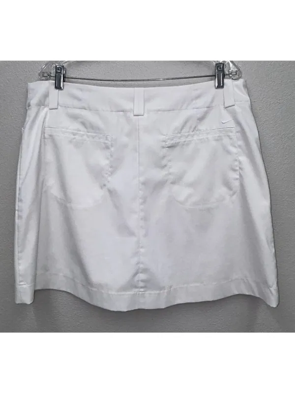 Nike Golf Skort Womens 16 White Fit Dry Performance Stretch Tennis Athletic - Image 3
