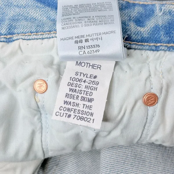 Mother Superior High Waisted Rider Skimp Jeans - Image 10
