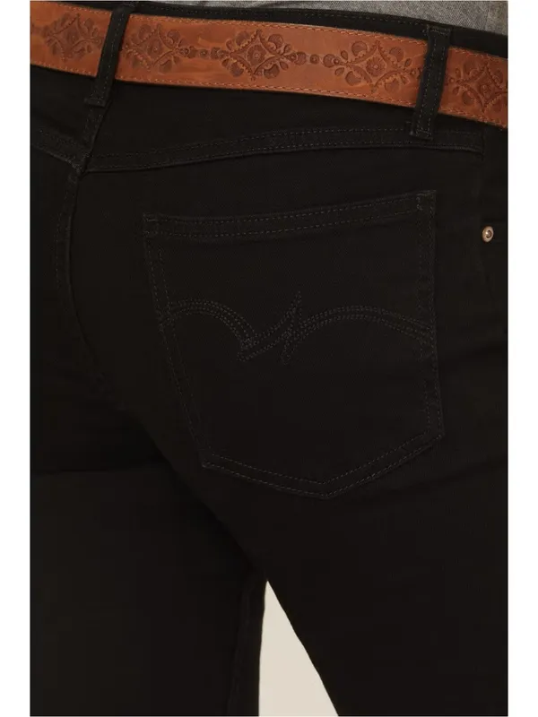 Wrangler Women'S Black Mid Rise Bootcut Jeans - Image 4
