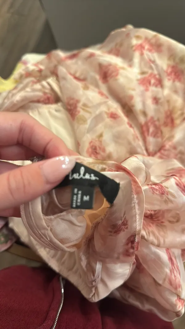 lulus Jane Chiffon floral dress - Image 6