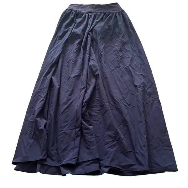 NWT Halara Breezeful Maxi Skirt Size S Navy Blue High Waisted 2-in-1 Quick Dry - Image 4