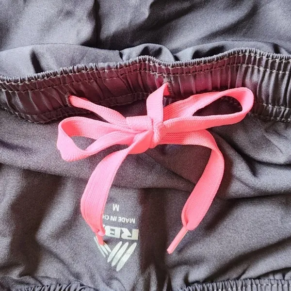 RBX Womens Running Shorts Gray Pink‎ X-Dri Mesh Trim Athletic Size M - Image 3