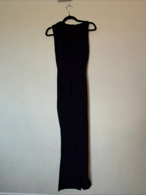 House of CB Keoni Blacl Asymmetric Draped Maxi dress nwot size XS $289 - Image 7