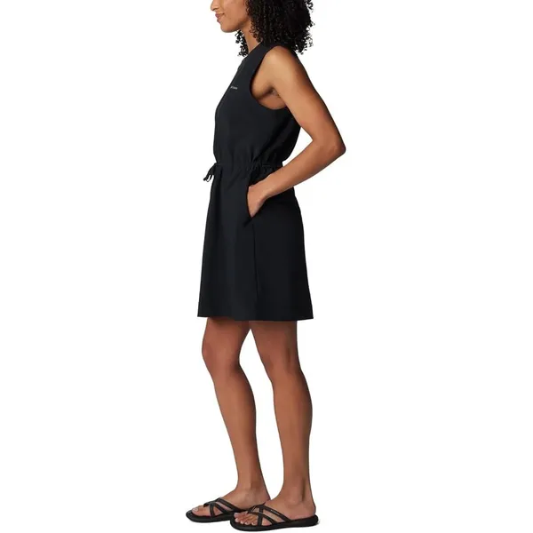 Columbia Womens Black Sleeveless Drawstring Waist Active Dress AL3265 Large - Image 2