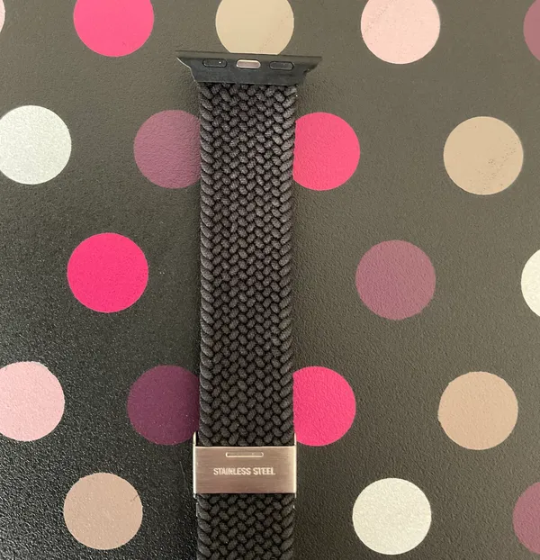 Apple Watch Black Braided Nylon Band - Image 9