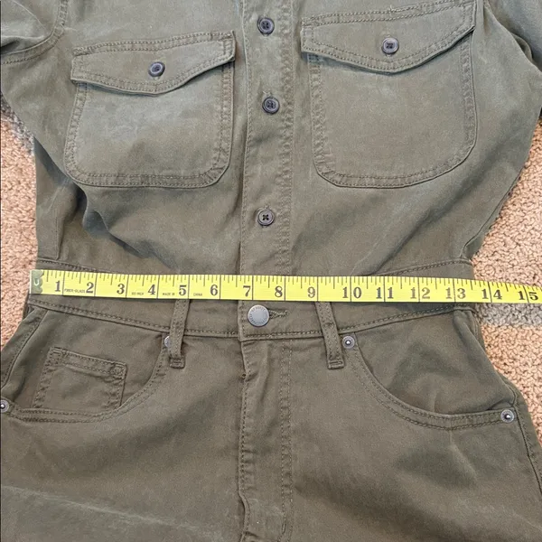 Universal Threads Olive Utility Romper Size 4 - Image 10