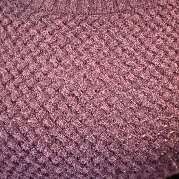 Ann Taylor Loft Women’s Purple Knit Sweater Size M - Image 3