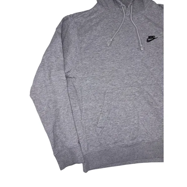 Nike Sportswear Women's Small Grey Pullover Hoodie Embroidered Logo Fleece - Image 9