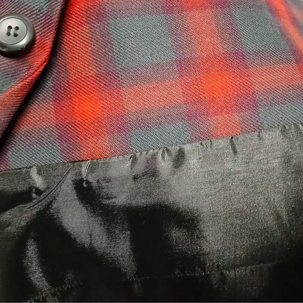 Pendleton Wool Blazer Womens 16 Red Plaid Jacket Office Career Old Money Preppy - Image 11