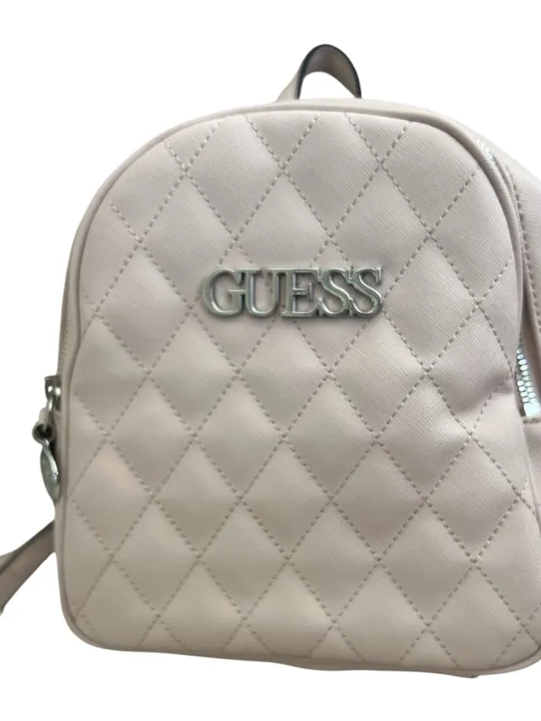 GUESS Quilted Blush Pink Mini Backpack - Image 9