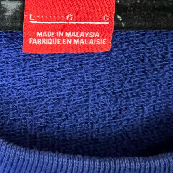 Nike women’s oversized sweatshirt - wide neck - blue Size Large - Image 5