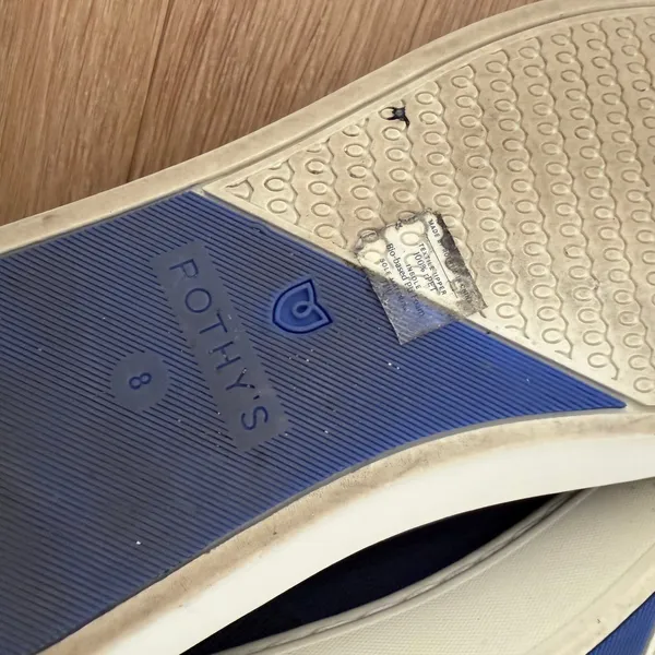 Rothys Navy Blue Slip On Sneakers Sz 8 - Image 8