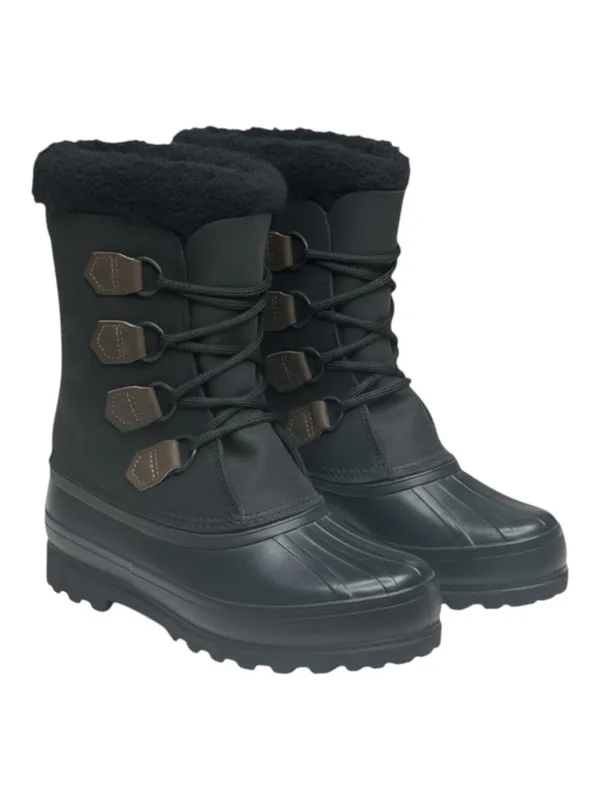 Vintage: Sorel ™ ✪ Alpine Felt Lined Wool Trim Leather Lug Sole Boots ✪ Black 7M - Image 2