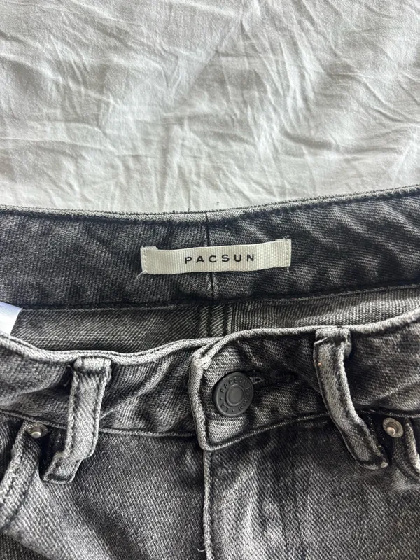 Black Distressed PacSun Jeans - Image 3