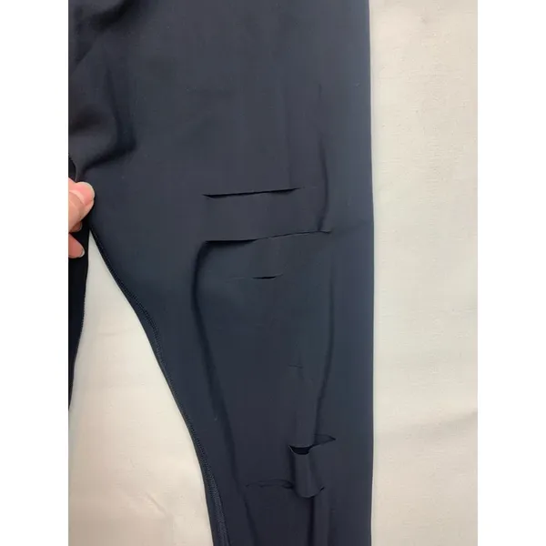 Alo size small warrior High-Waist Black Ripped Leggings yoga athletic - Image 4