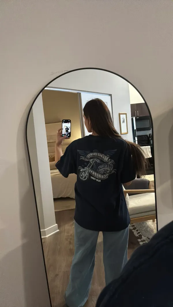 Navy Graphic Tee Blue Size XL - Image 2