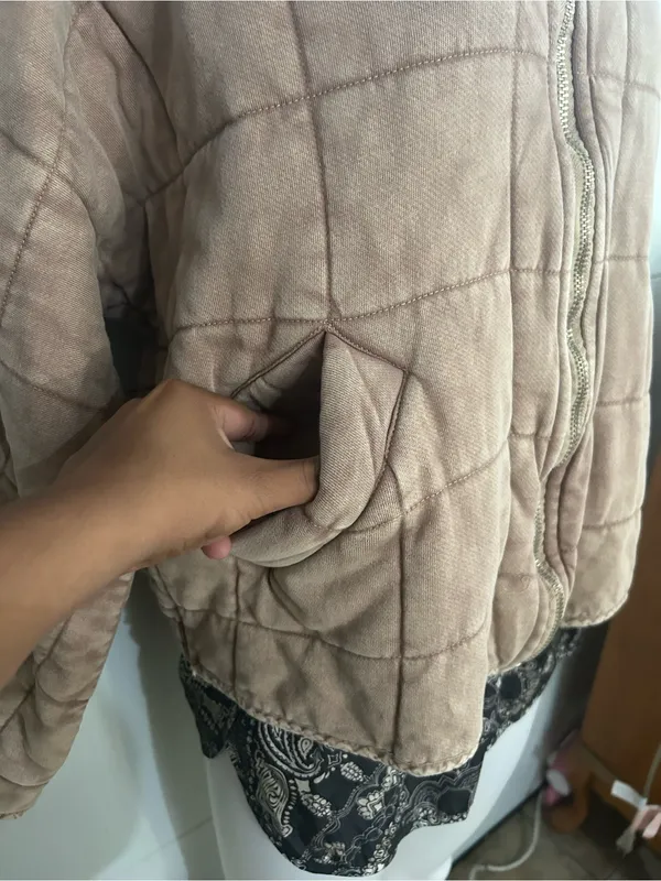 Free People Dolman Quilted Knit Jacket - Image 4
