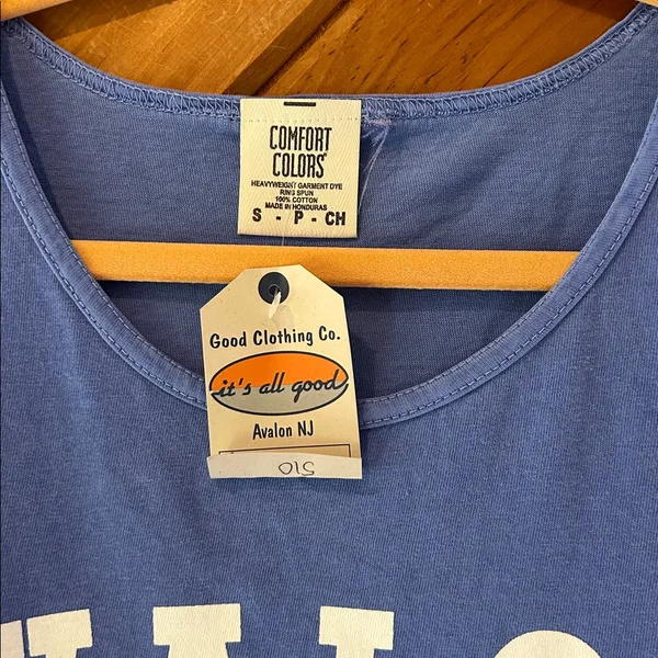 “Avalon” NJ comfort colors blue & white tank top NWT - Image 3