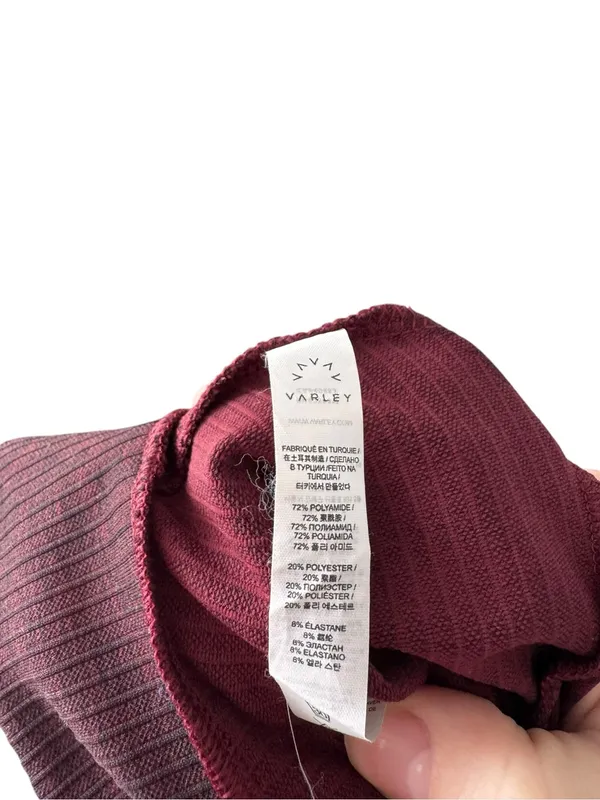 VARLEY Laurel Half Zip Pullover | Burgundy Zebra | S/M | Like New‎ - Image 4