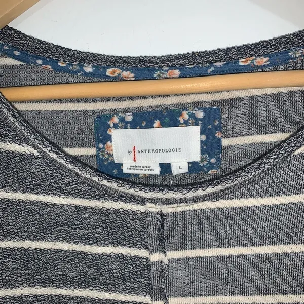 Anthropologie Devin sweatshirt textured striped brand‎ new with tags - Image 4