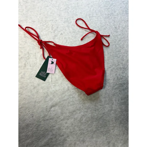 Wild Fable Womens Red Low Rise Extra High Leg Cheeky Bikini Bottom XXS‎ 00 NWT - Image 2