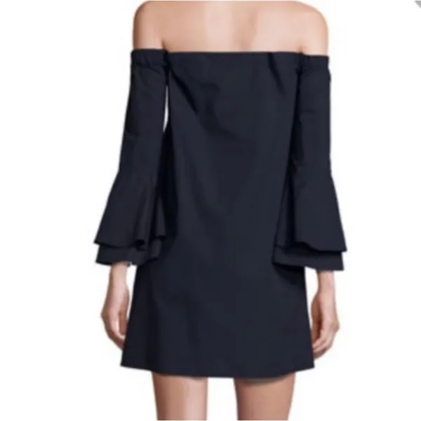 Amanda Uprichard Arabelle Dress with Off-the-Shoulder Bell-Sleeve Navy blue - Image 2