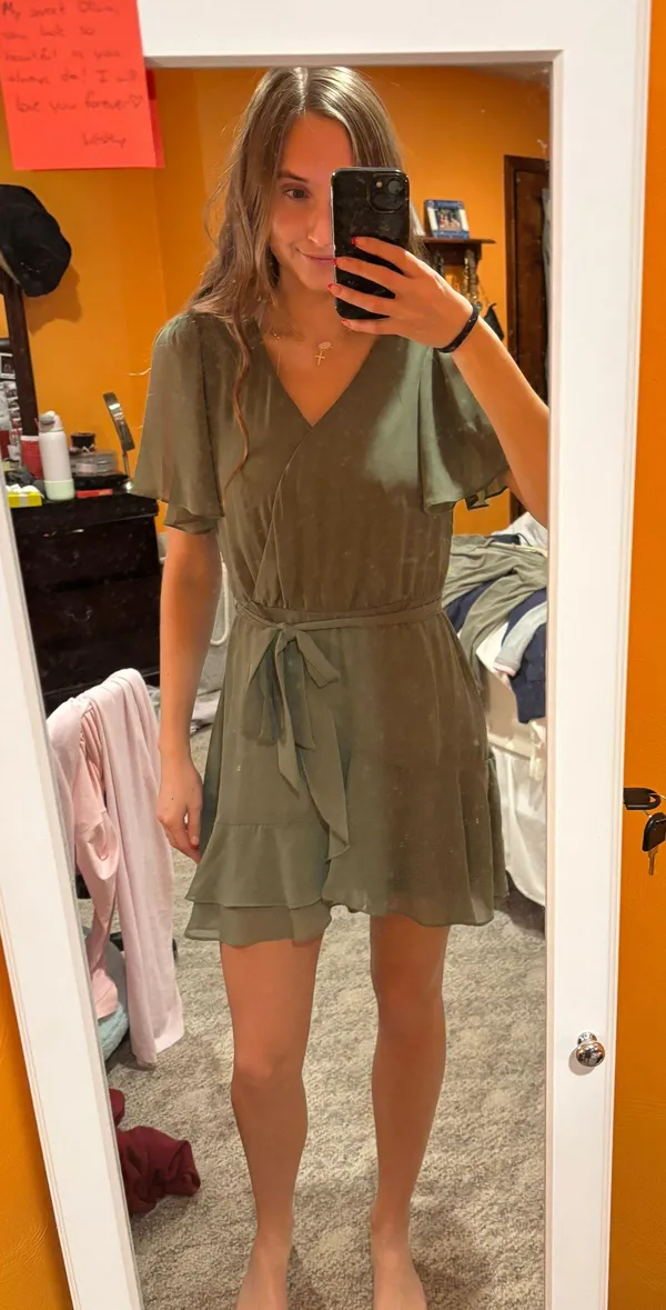 Green Dress Size M - Image 2