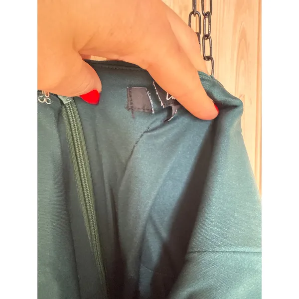 NWOT Lulus Baby, You're The One Dark Green Sleeveless Bodycon Midi Dress Party L - Image 7