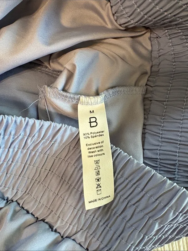 High-Waist Performance Women’s Shorts — Slate Blue - Image 3