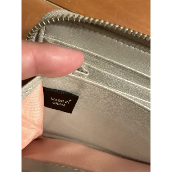 Coach Ashley Perforated Signature C Pattern Accordion Zip Wallet SilverTone Logo - Image 8