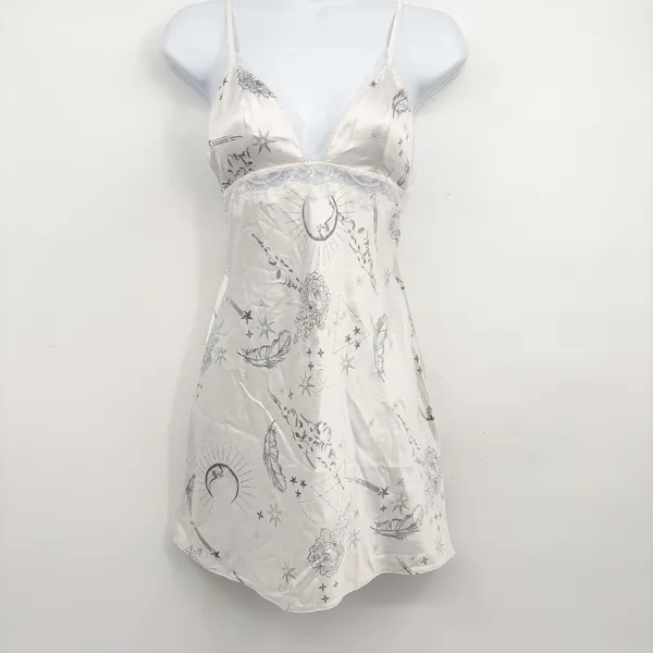 Victoria's Secret Womens Celestial Lace Trim Astrology Satin Slip Dress Size XS - Image 3