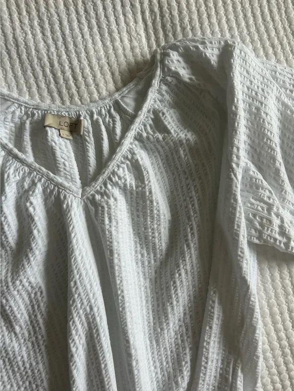 Ann Taylor Loft Puff Sleeve Top - Image 2