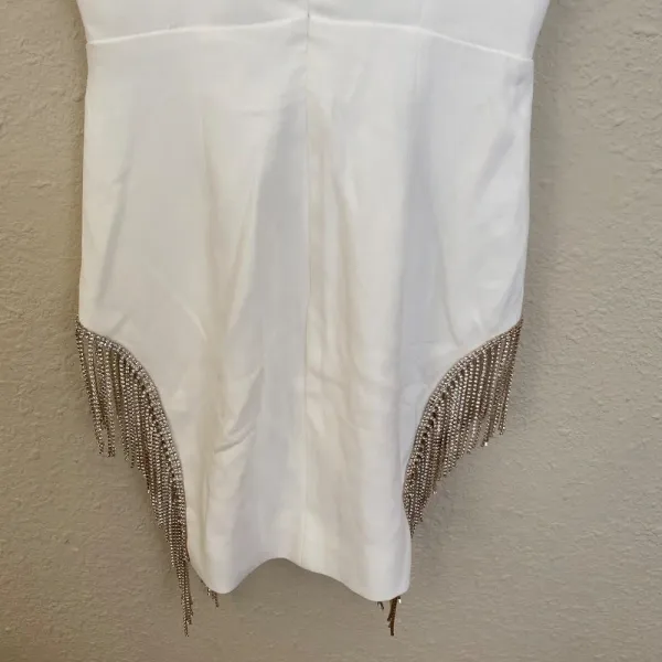 HOUSE OF CB 'Charlize' White‎ Crystal Trim Dress/Size XS NWOT - Image 12