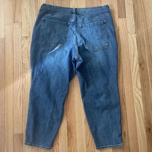 Old Navy Jeans Womens 20 Blue High Rise OG Straight Cotton Medium Wash Denim - Image 7
