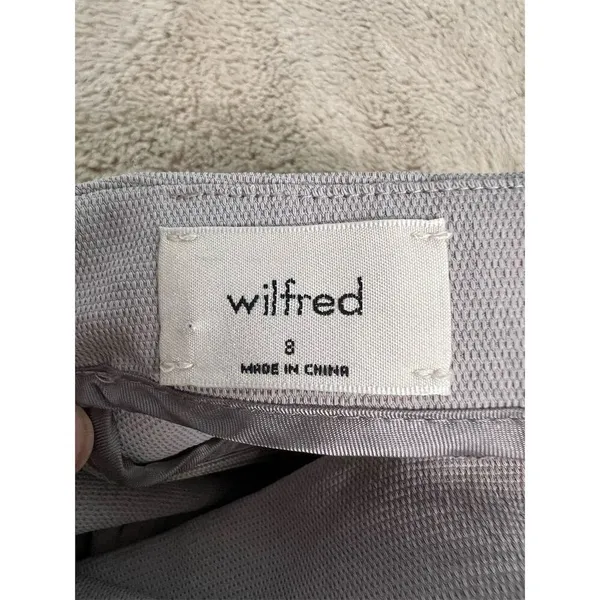 Wilfred Women's Sleeveless Jumpsuit Size 8 Gray V-Neck Waist Tie Casual - Image 9