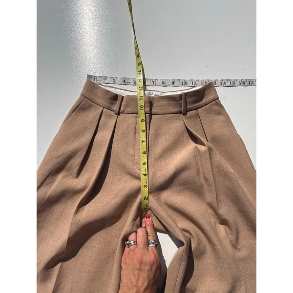 Babaton Artizia Womens The Effortless Pant Camel Wide Leg Pleated 2 - Image 10