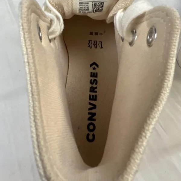 Converse Cuck Taylor Women's White Shoes/Sneakers Sz 5 SKU 4255 - Image 10