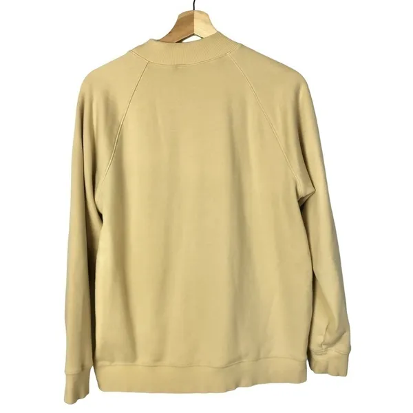 Fabletics James Shorewood Tan Mock‎ Neck Pullover Sweatshirt M - Image 4